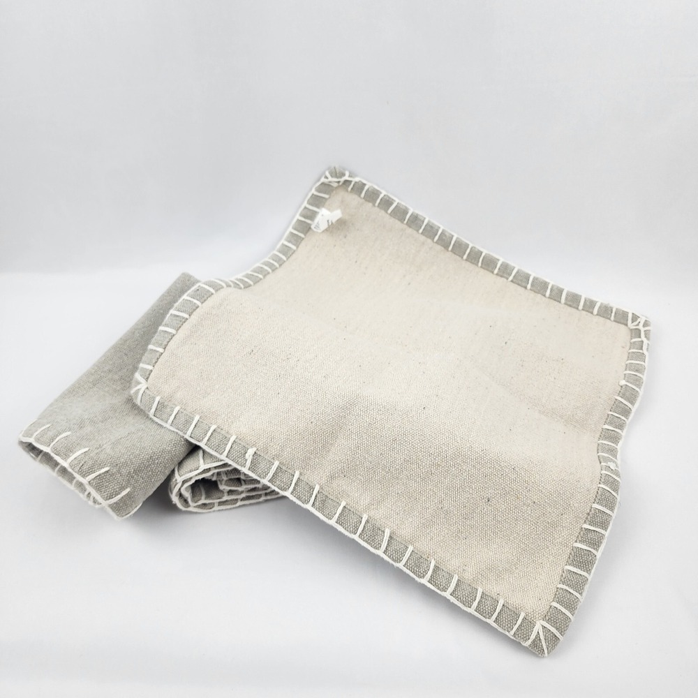 4 Fennco Styles Celena Collection Contemporary 100% Cotton Cloth Napkin India - Picture 7 of 8